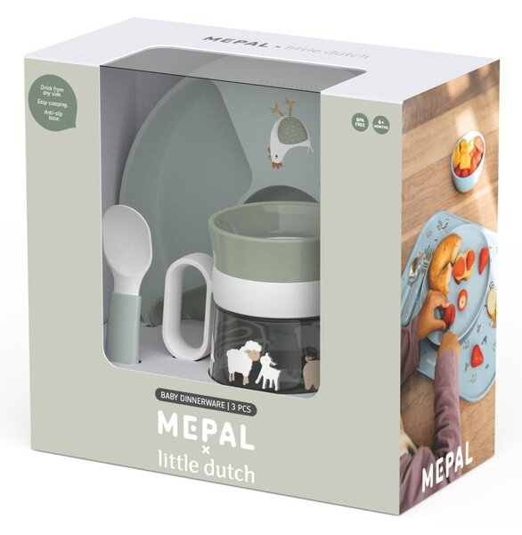 Set da pranzo per bambini in plastica 3 pz Little Farm by Little Dutch – Mepal