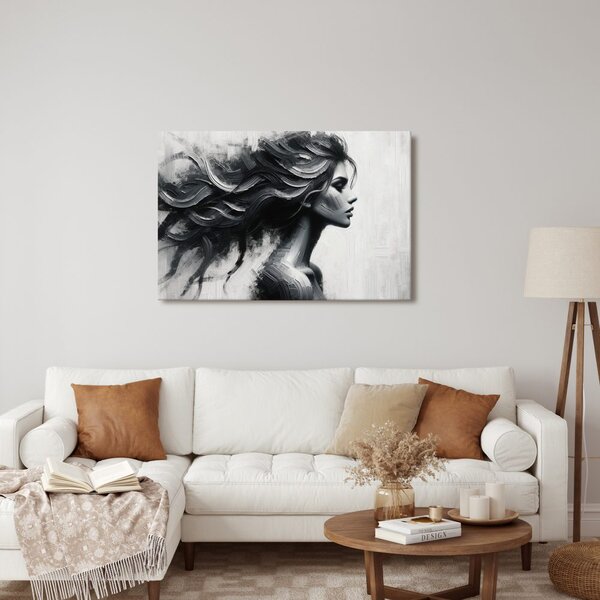 Quadro su tela – Sagoma femminile misteriosa