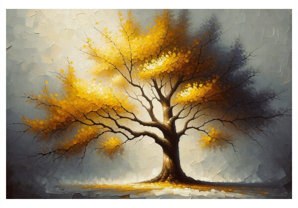 Quadro su tela – Albero della vita nei colori autunnali
