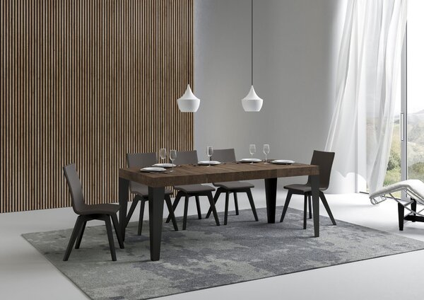 Tavolo Allungabile 130/234x90x77 cm Flame Premium Noce