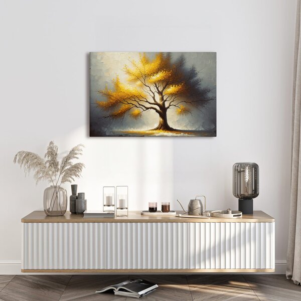 Quadro su tela – Albero della vita nei colori autunnali