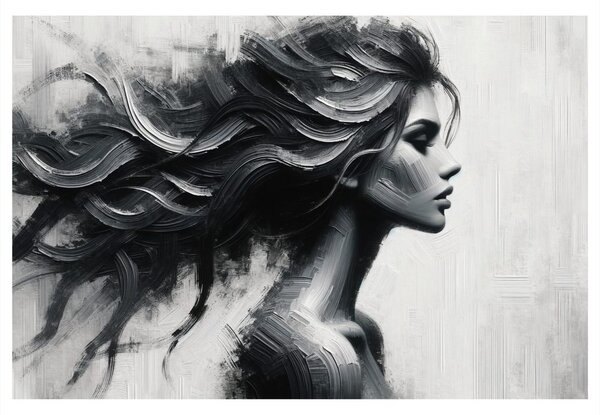 Quadro su tela – Sagoma femminile misteriosa