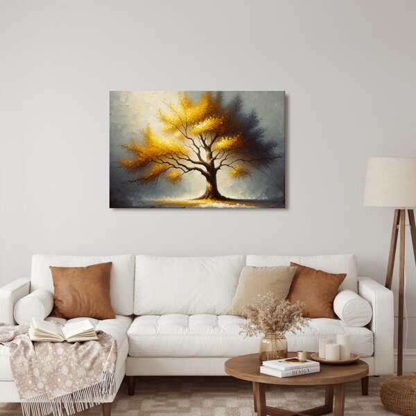 Quadro su tela – Albero della vita nei colori autunnali