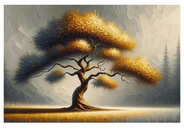 Quadro su tela – Albero della vita nella nebbia