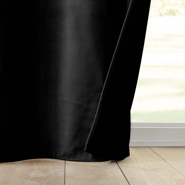 Tenda termoisolante nera in velluto 140x260 cm Polarchic – douceur d'intérieur