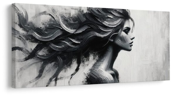 Quadro su tela – Capelli dinamici in movimento