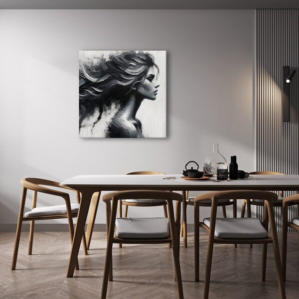 Quadro su tela – Eleganza della bellezza in bianco e nero
