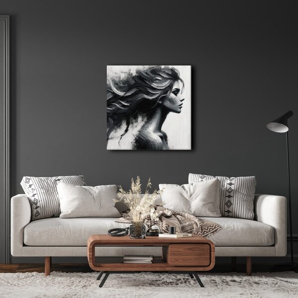 Quadro su tela – Eleganza della bellezza in bianco e nero