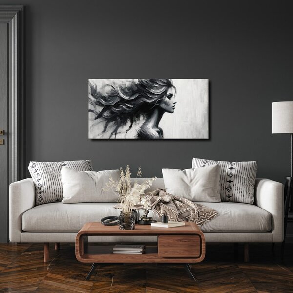 Quadro su tela – Capelli dinamici in movimento