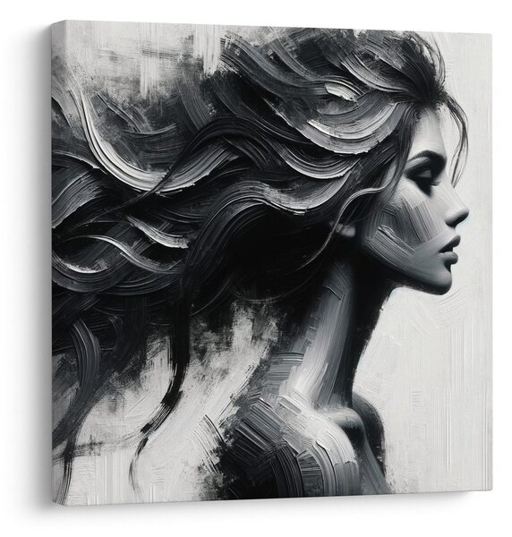 Quadro su tela – Eleganza della bellezza in bianco e nero