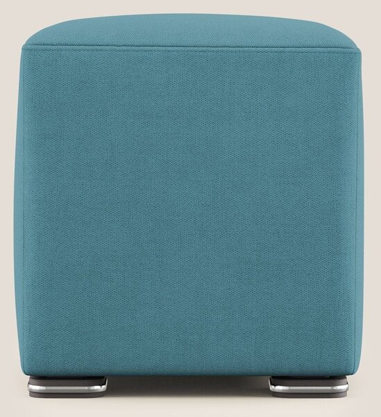 Cube pouf in tessuto morbido impermeabile T02 azzurro