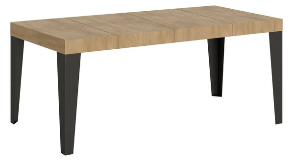Tavolo Allungabile 90/246x90x77 cm Flame Premium Quercia Natura