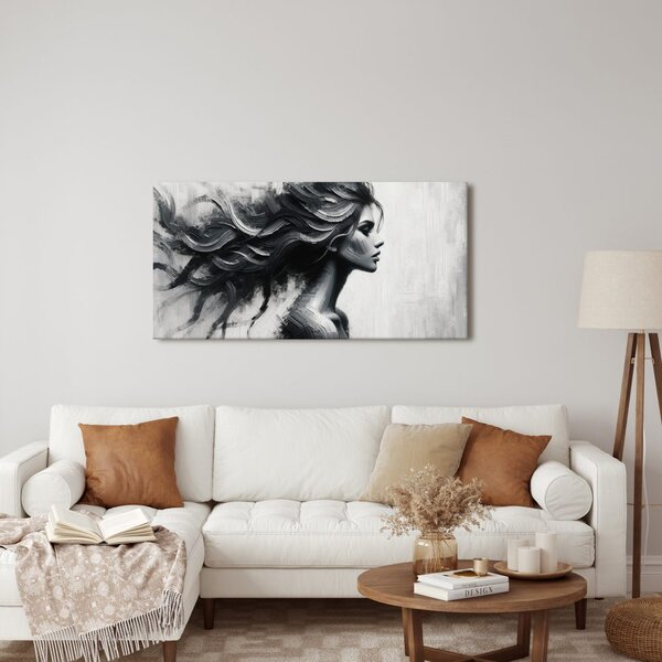 Quadro su tela – Capelli dinamici in movimento