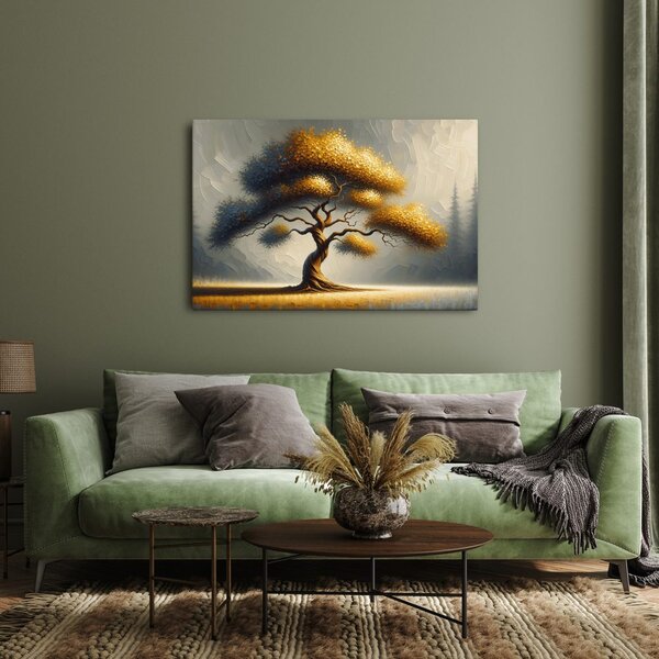 Quadro su tela – Albero della vita nella nebbia