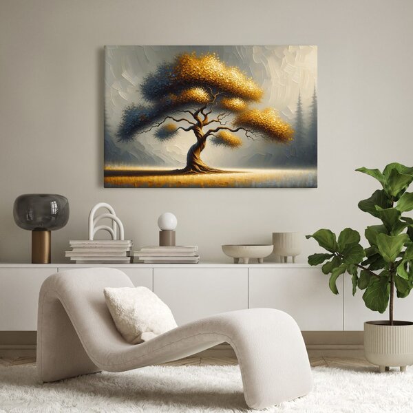 Quadro su tela – Albero della vita nella nebbia