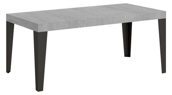 Tavolo Allungabile 90/246x90x77 cm Flame Premium Cemento