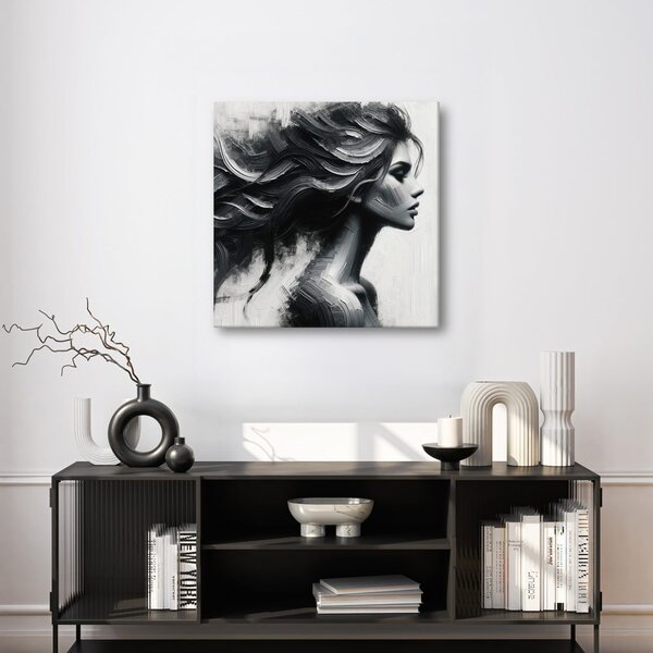 Quadro su tela – Eleganza della bellezza in bianco e nero
