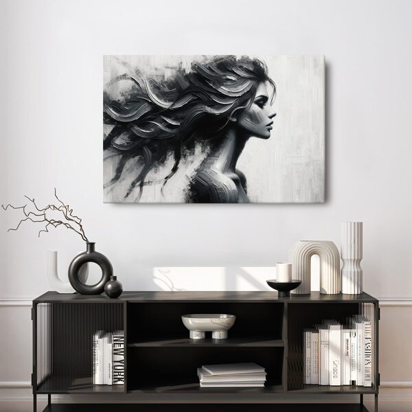 Quadro su tela – Sagoma femminile misteriosa