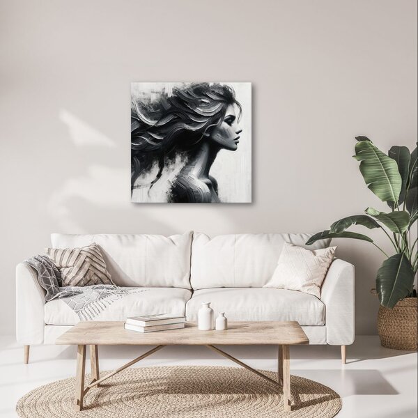 Quadro su tela – Eleganza della bellezza in bianco e nero
