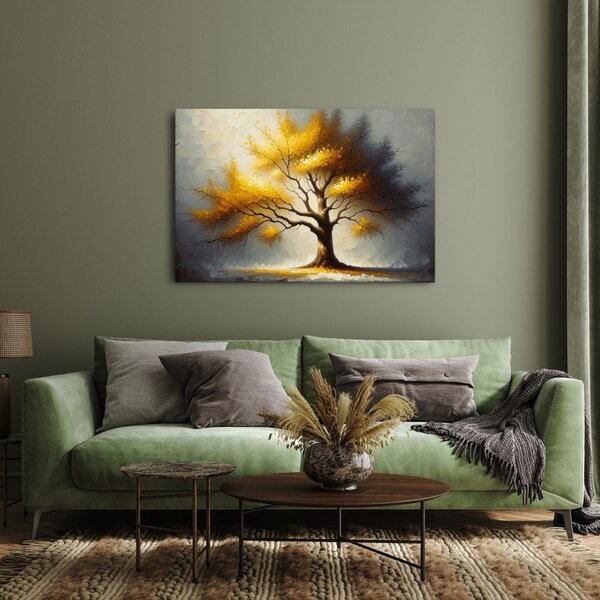 Quadro su tela – Albero della vita nei colori autunnali