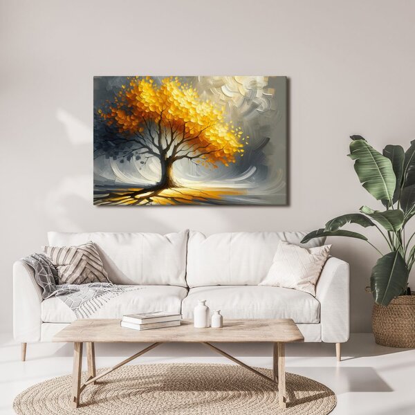 Quadro su tela – Albero della vita autunnale splendente