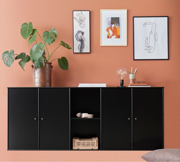 Scaffale modulare nero 169x69 cm Mistral Kubus - Hammel Furniture