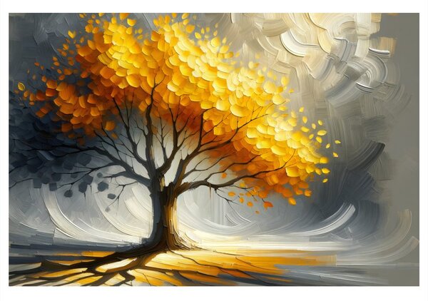 Quadro su tela – Albero della vita autunnale splendente