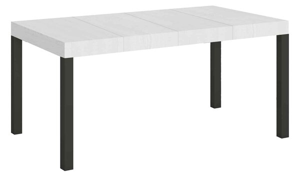 Tavolo Allungabile 120/224x90x77 cm Everyday Premium Bianco Frassino