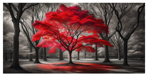 Quadro su tela – Albero della vita splendente nella natura