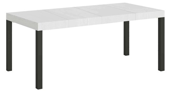 Tavolo Allungabile 90/246x90x77 cm Everyday Premium Bianco Frassino