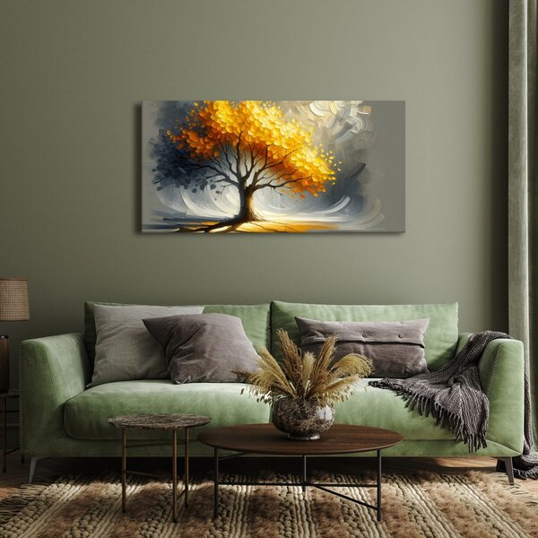 Quadro su tela – Albero della vita splendente in autunno