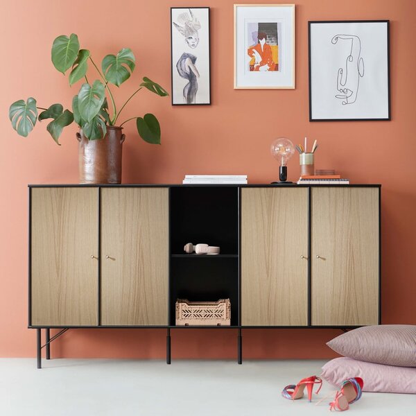Scaffale modulare nero 169x69 cm Mistral Kubus - Hammel Furniture
