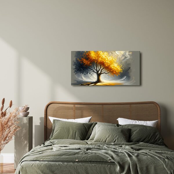 Quadro su tela – Albero della vita splendente in autunno