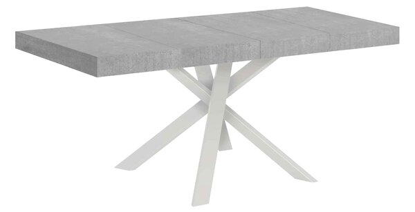 Tavolo Allungabile 90/194x90x77 cm Clerk Premium Cemento