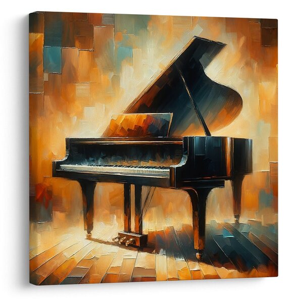 Quadro su tela – Pianoforte da concerto al caldo