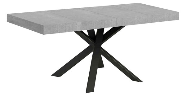 Tavolo Allungabile 90/194x90x77 cm Clerk Premium Cemento