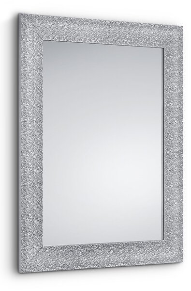 Specchio da Parete 55x70x1,7 cm in Plastica Farina Cromo