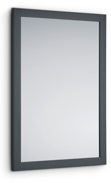 Specchio da Parete 48x68x1,6 cm in Legno Kim Antracite