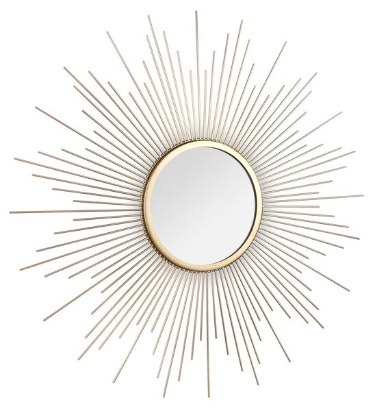 Specchio da Parete 60x60x3,5 cm in Metallo Susi Oro