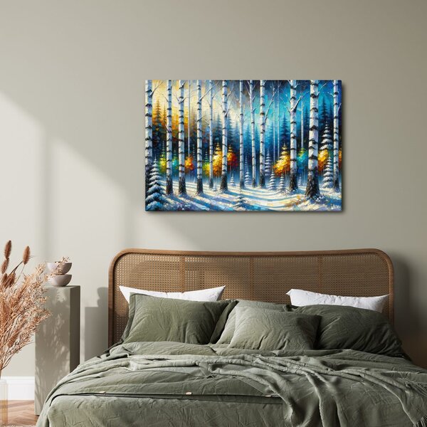 Quadro su tela – Incanto della foresta invernale
