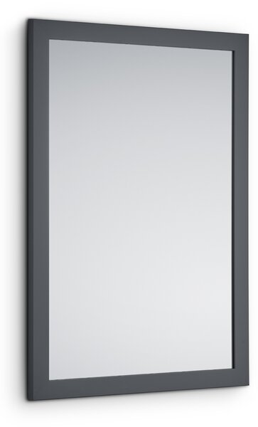 Specchio da Parete 48x68x1,6 cm in Legno Kim Antracite