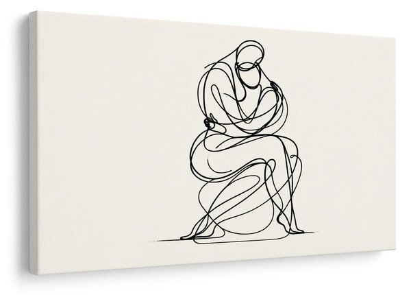 Quadro su tela – Disegno minimalista di figura