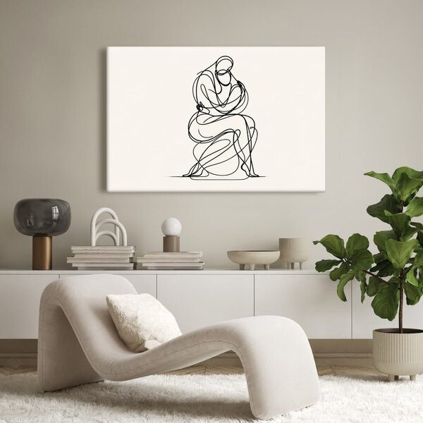 Quadro su tela – Disegno minimalista di figura