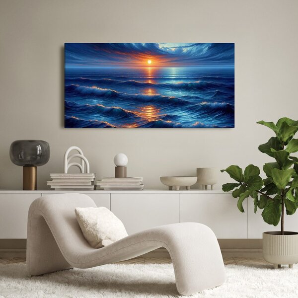 Quadro su tela – Cielo e mare drammatici