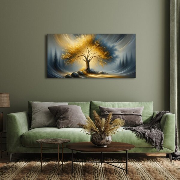 Quadro su tela – Albero della vita magico nella nebbia