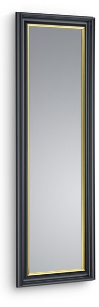 Specchio da Parete 50x150x5 cm in Plastica Wanda Nero oro