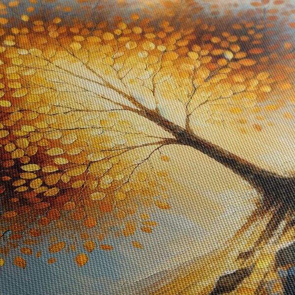 Quadro su tela – Albero della vita nel bosco autunnale