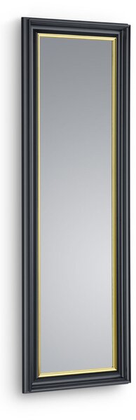 Specchio da Parete 50x150x5 cm in Plastica Wanda Nero oro