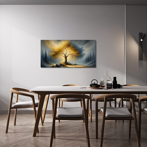 Quadro su tela – Albero della vita magico nella nebbia