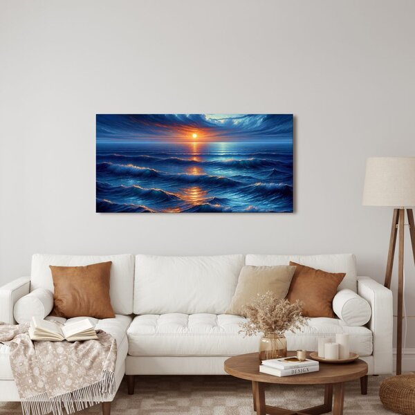 Quadro su tela – Cielo e mare drammatici